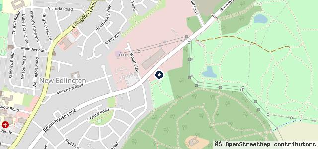 Map showing the location of Greenlight MOT & Repair Centre