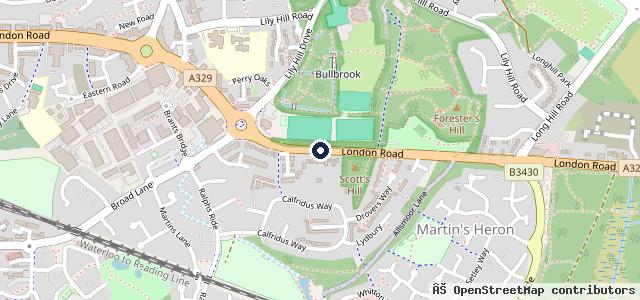 Map showing the location of Mercedes-Benz of Ascot
