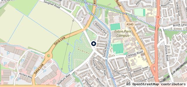 Map showing the location of Halfords Autocentre