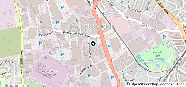Map showing the location of iAutoUK Croydon