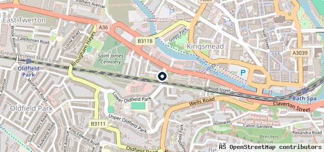 Map showing the location of Cheltenham Street Garage