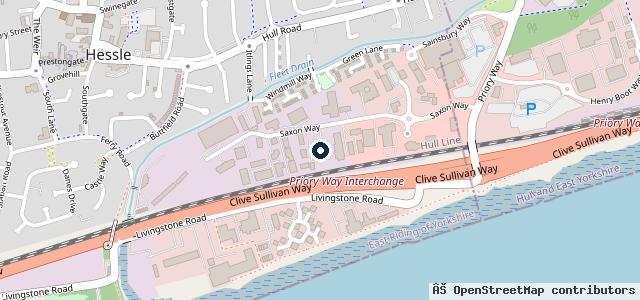 Map showing the location of JCT600 Volkswagen Hull