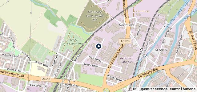 Map showing the location of Just Testing