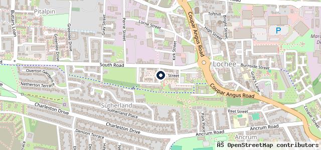 Map showing the location of Kirk Street Paint & Body Shop
