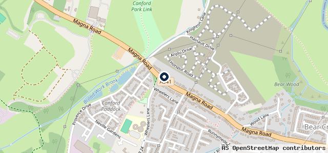 Map showing the location of Knighton Garage
