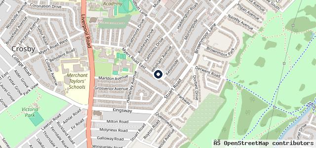 Map showing the location of Crosby Service Station