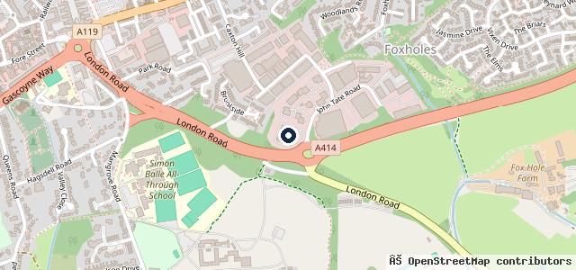 Map showing the location of Mercedes-Benz of Hertford | Hertford