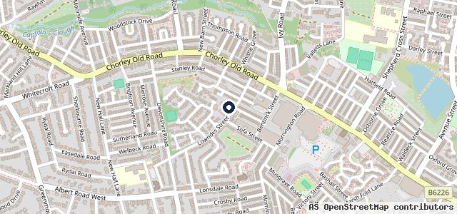 Map showing the location of Lewis Automotive Vehicle repair and tyre service centre