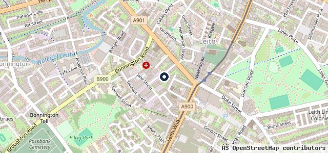 Map showing the location of Leith Garage 1994 ltd