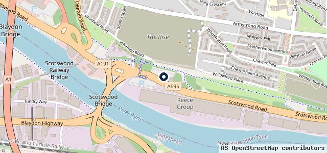 Map showing the location of Lloyd Select Newcastle