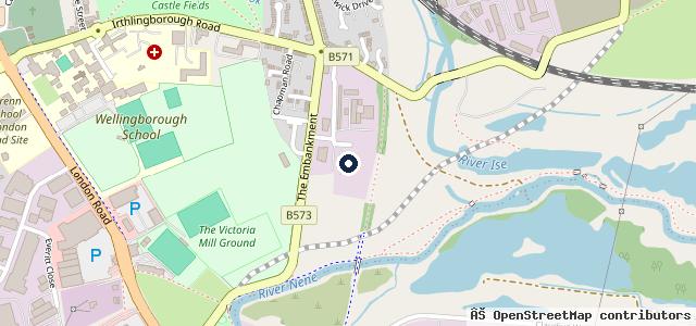 Map showing the location of Longmarsh Wellingborough - Van & Car Hire
