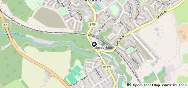 Map showing the location of Station Garage