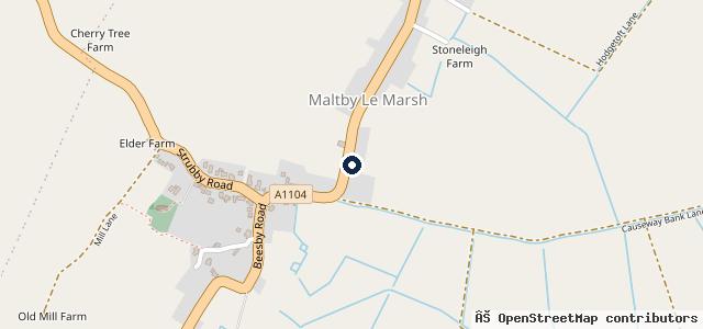 Map showing the location of Maltby Service Station