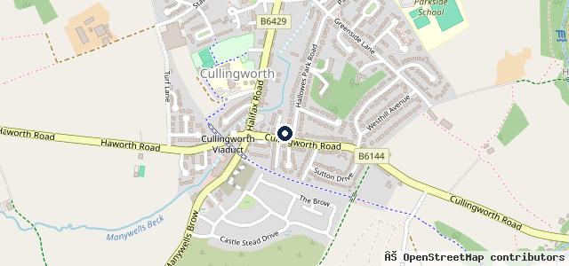 Map showing the location of Manywells M O T & Service