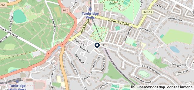 Map showing the location of Miles Garage
