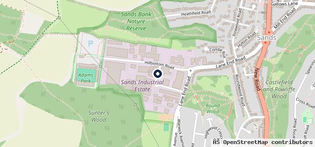Map showing the location of Wycombe Motors