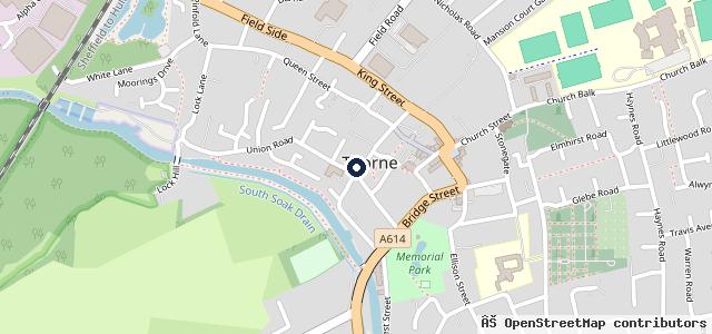 Map showing the location of Thorne Motor Co