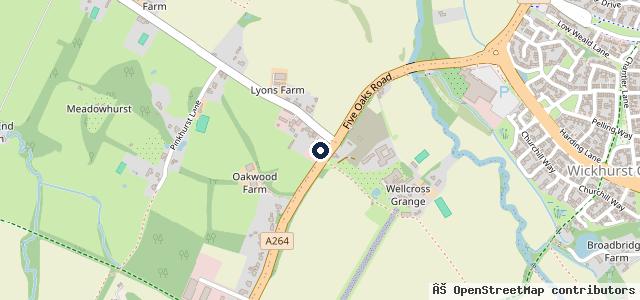 Map showing the location of Steven Eagell Toyota Horsham