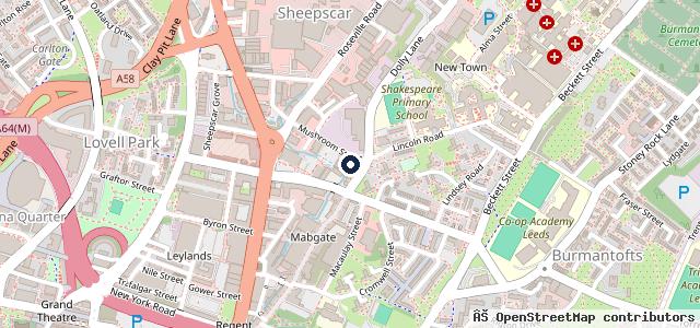 Map showing the location of Mr Mechanic - Leeds