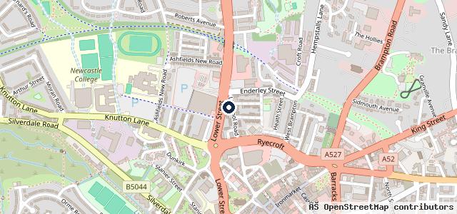 Map showing the location of Mr Tyre - Newcastle under Lyme