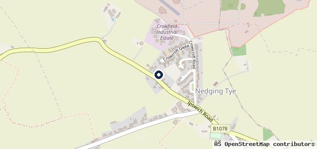 Map showing the location of Nedging Autocentre
