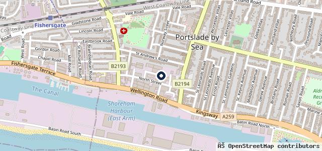 Map showing the location of Northern Commercials