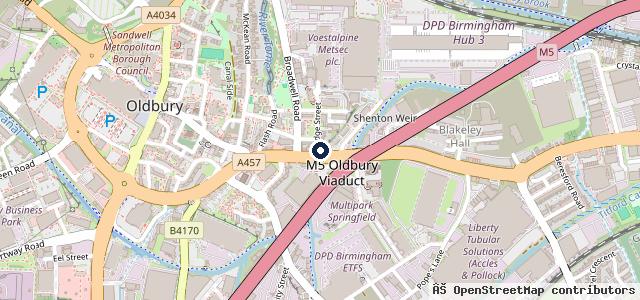 Map showing the location of Oldbury MOT Testing Station ltd