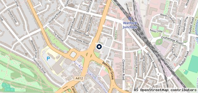 Map showing the location of Palmers Peugeot