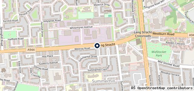 Map showing the location of Peter Vardy CARZ Aberdeen
