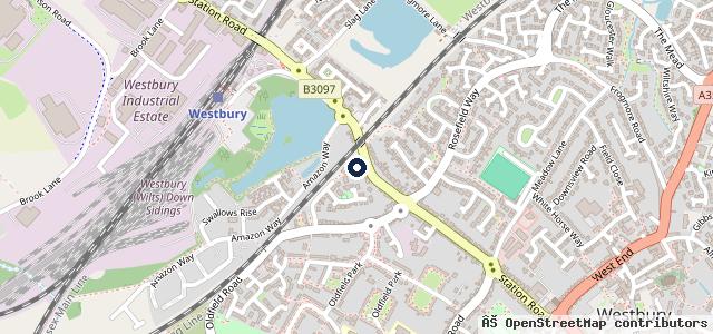 Map showing the location of Protyre Westbury