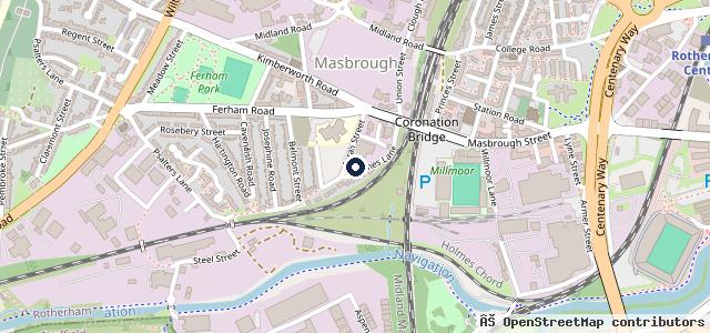 Map showing the location of R J Auto Services