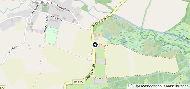 Map showing the location of R J Scarlett