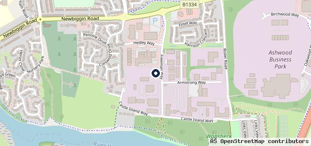 Map showing the location of Allingtons