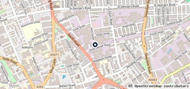 Map showing the location of Ribble Valley Service Centre