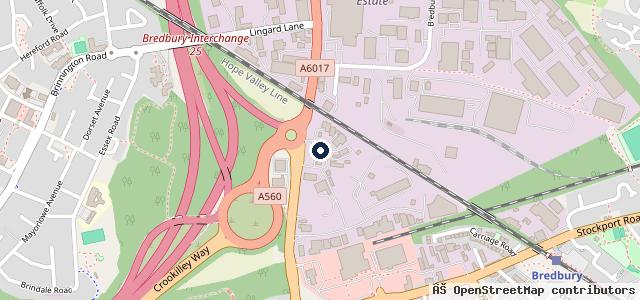 Map showing the location of Stockport Truck Centre Ltd