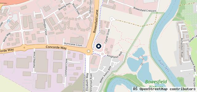 Map showing the location of Toyota Teesside