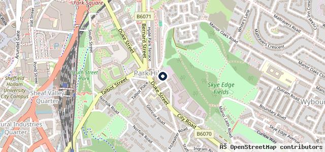 Map showing the location of Rosedale Garage