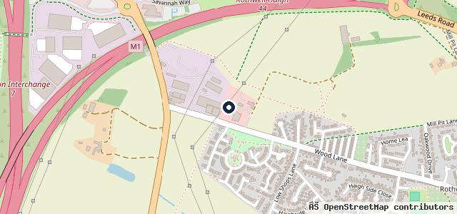 Map showing the location of Rothwell Auto Care LTD