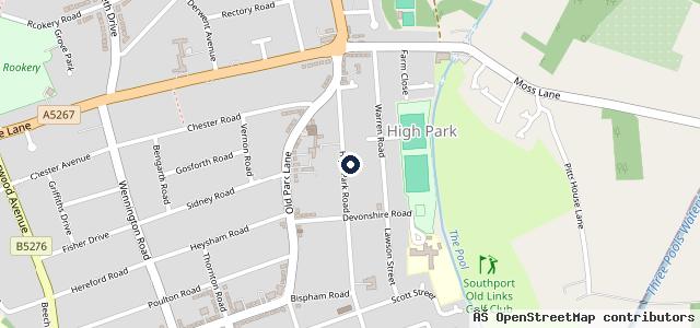 Map showing the location of MR Motors/ Jags Centre