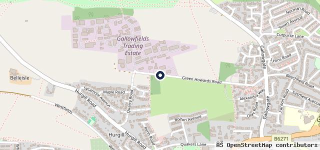 Map showing the location of SG Petch Richmond