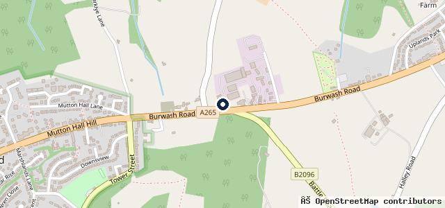Map showing the location of Setyres Heathfield
