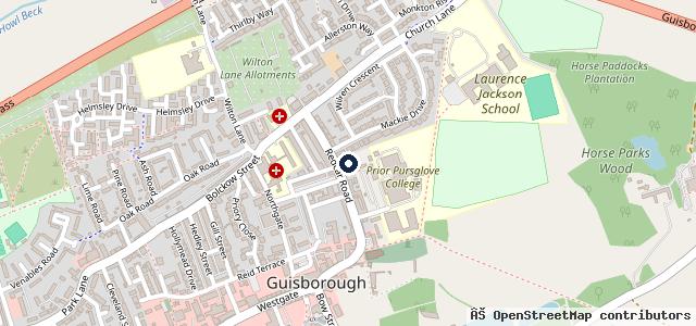 Map showing the location of Simon Bailes Peugeot Guisborough