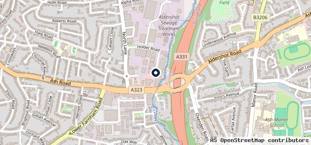 Map showing the location of Ash Road MOT & Service Centre
