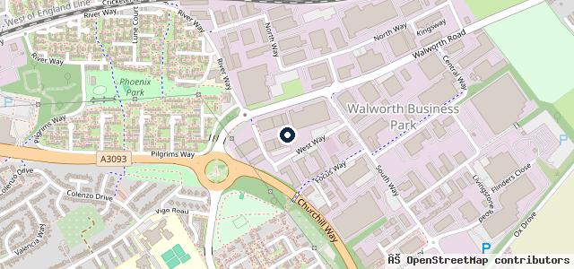 Map showing the location of Andover Tyre & Auto Services Ltd