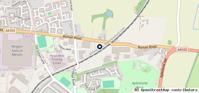 Map showing the location of Vertu Volkswagen Hereford
