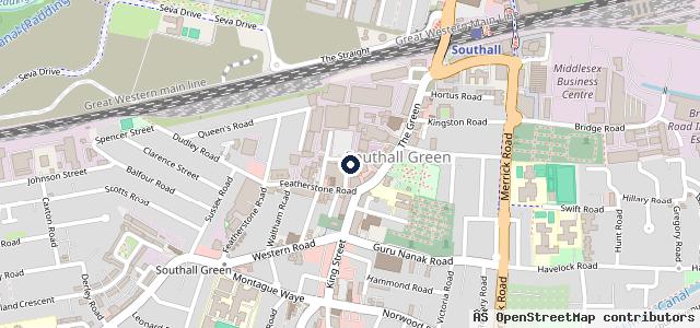 Map showing the location of Southall MOT Services