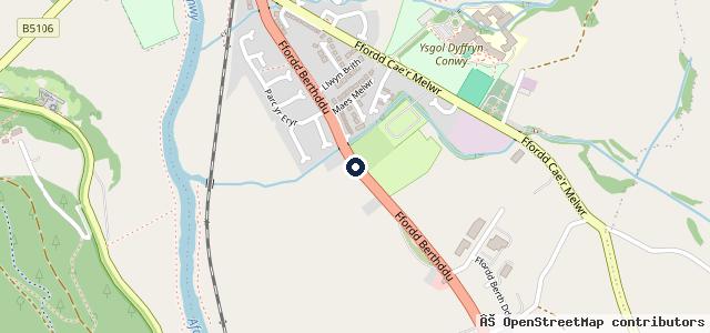 Map showing the location of Central Garage