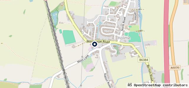 Map showing the location of Taylors Garage