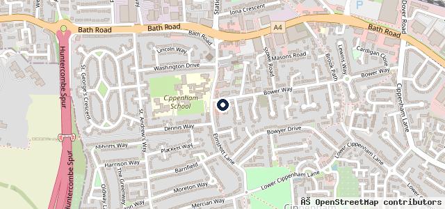 Map showing the location of Thames Valley Garage