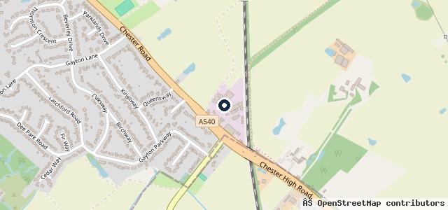 Map showing the location of Heswall Car Sales